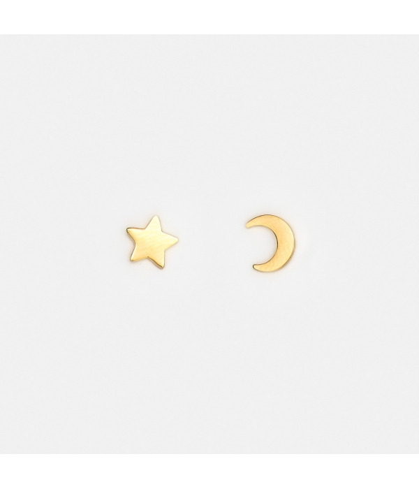 Pendiente Luna y Estrella.