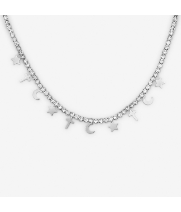 Collar Brillo Moon Star Cruz 2