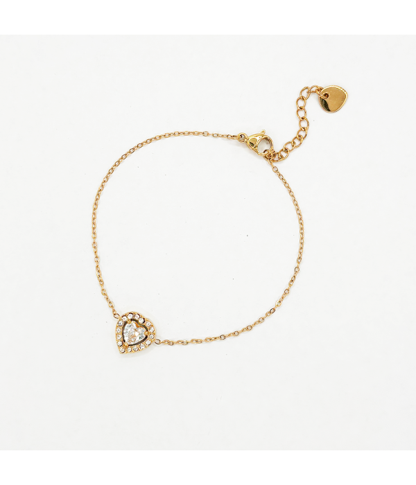 Pulsera Corazón Brillo