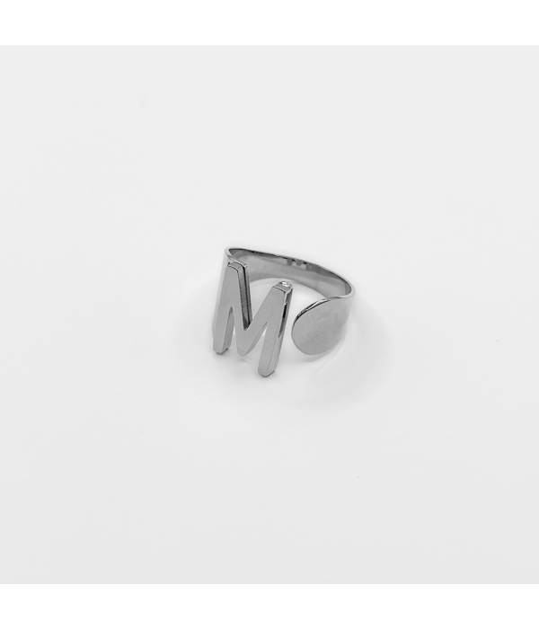 Anillo Inicial Dorado y Plateado