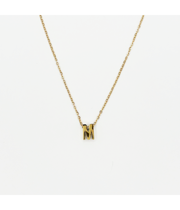 Collar Inicial Dorado y Plateado