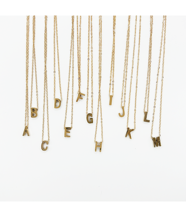 Collar Inicial Dorado y Plateado