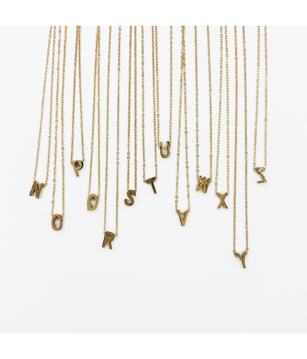 Collar Inicial Dorado y Plateado