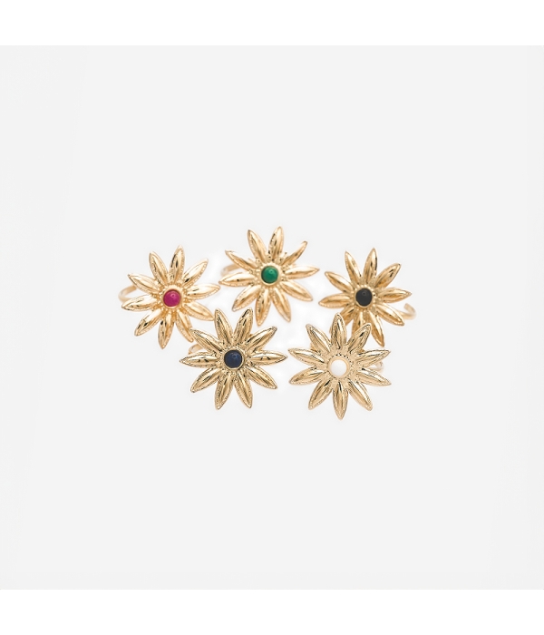 Anillo Flor Sol Color