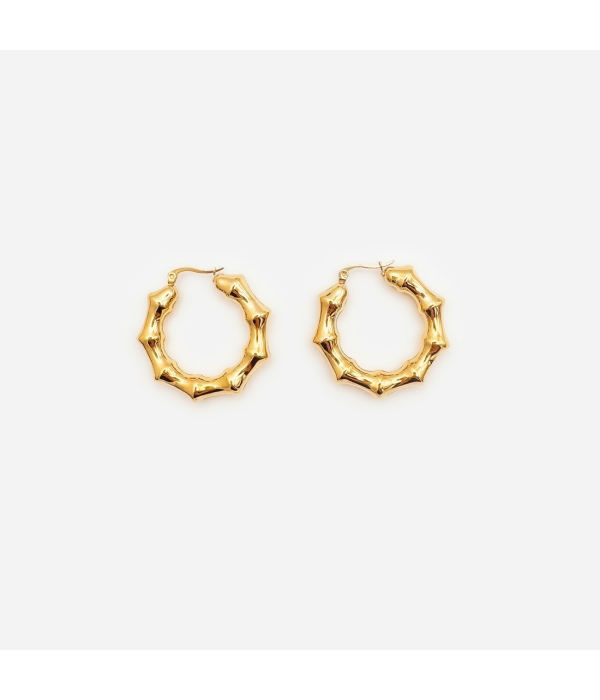 Pendiente Aro Bambú