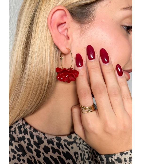 Pendiente Flores Acrílicos