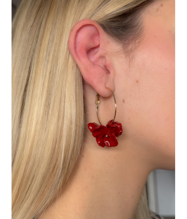 Pendiente Flores Acrílicos