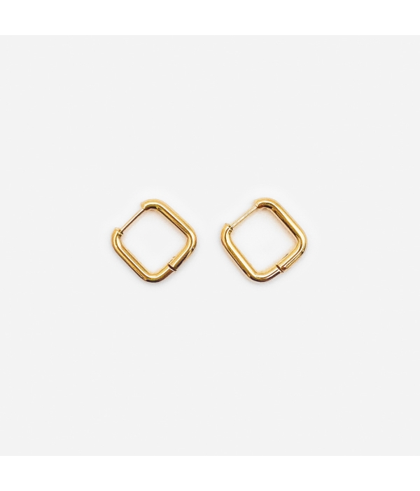 Pendiente Aro Cuadrado