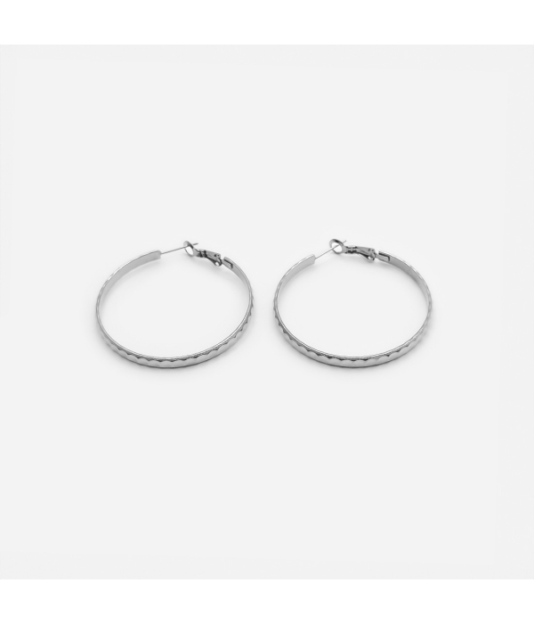 Pendiente Aro con Textura 2