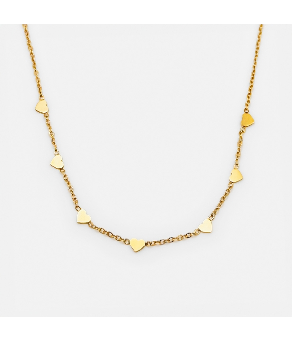 Collar Multidijes Corazon Plana