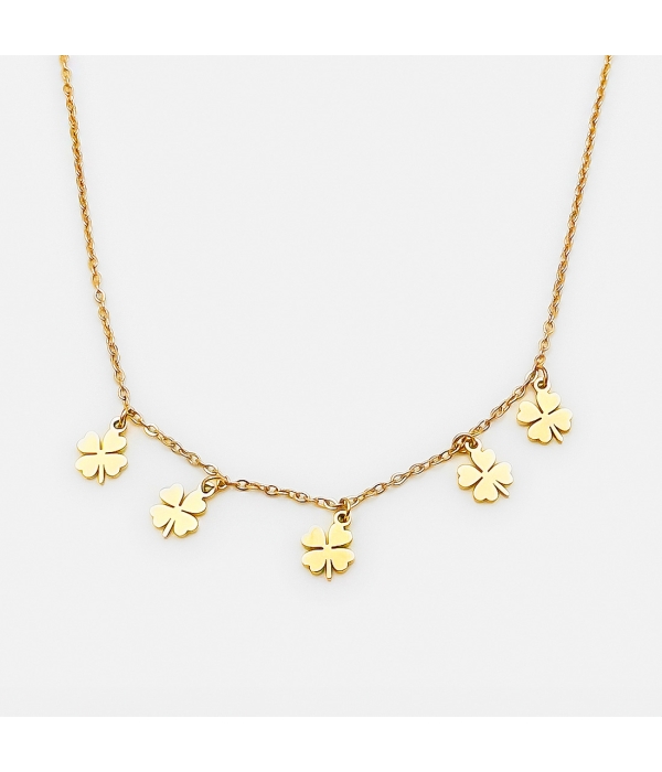 Collar Multidijes Hoja Trebol