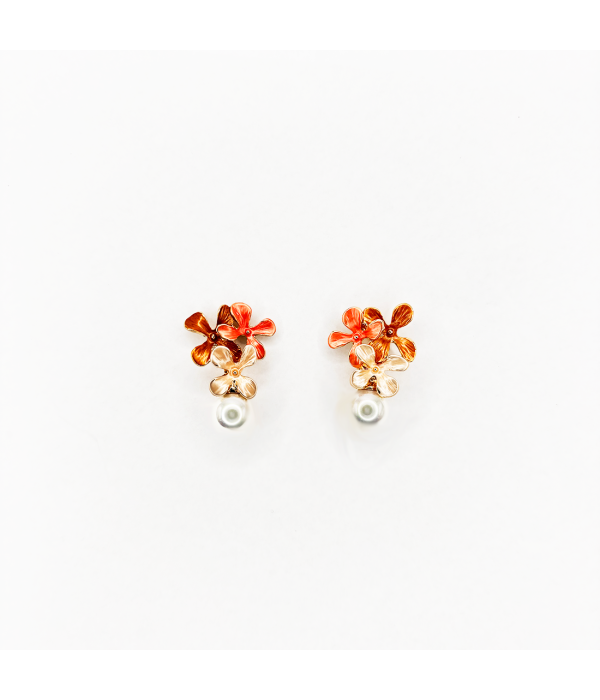 Pendientes Flor Perla