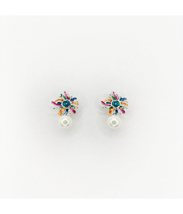 Pendientes Flor y Perla