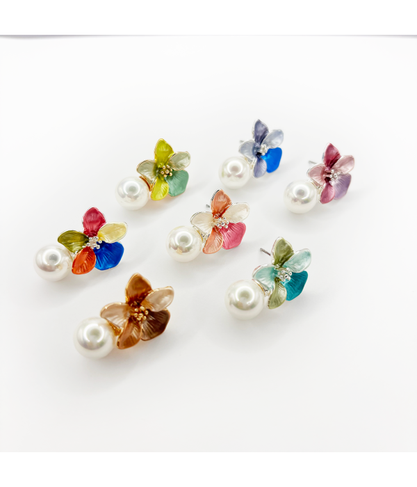 Pendientes Flor y Perla