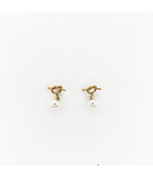 Pendientes Perla y Nudo