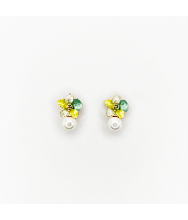 Pendientes Flor y Perla