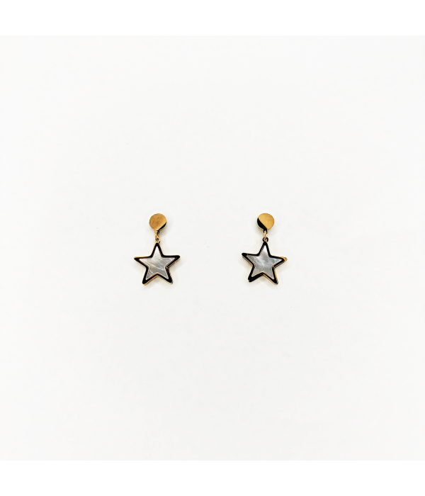 Pendientes Nacar Estrella