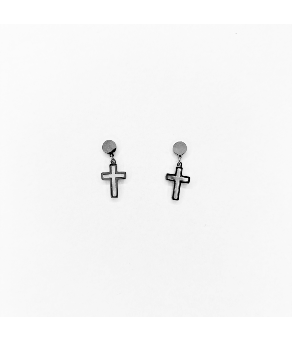 Pendientes Nacar Cruz 2