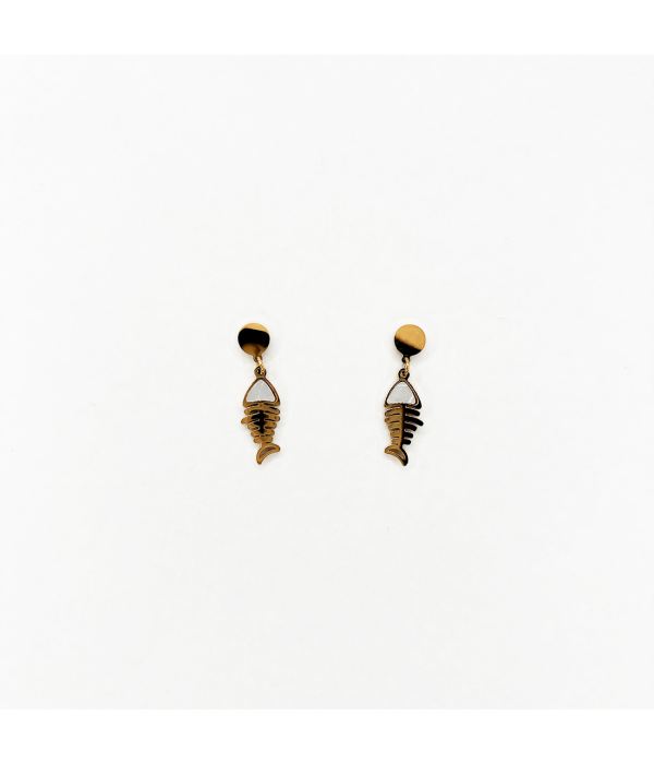 Pendientes Nacar Pez