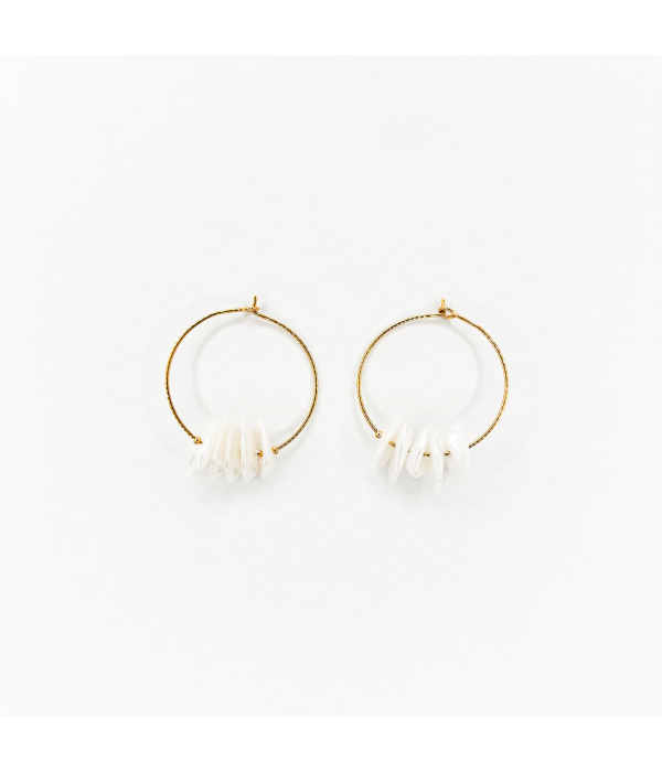 Pendientes Perla Acrilica