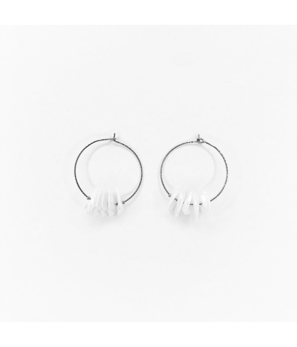 Pendientes Perla Acrilica