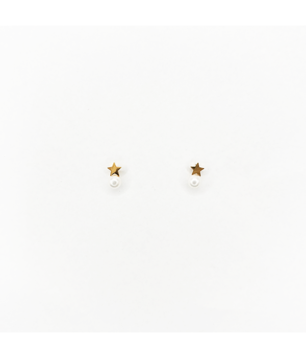 Pendientes Perla Estrella