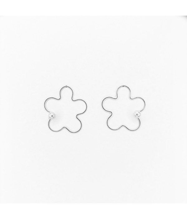 Pendientes Perla Flor 2