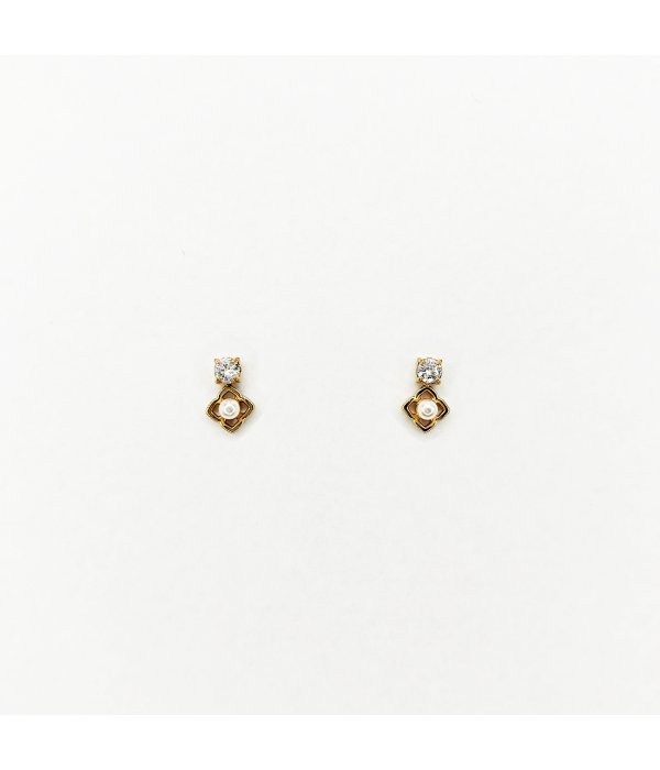 Pendientes Perla Brillo