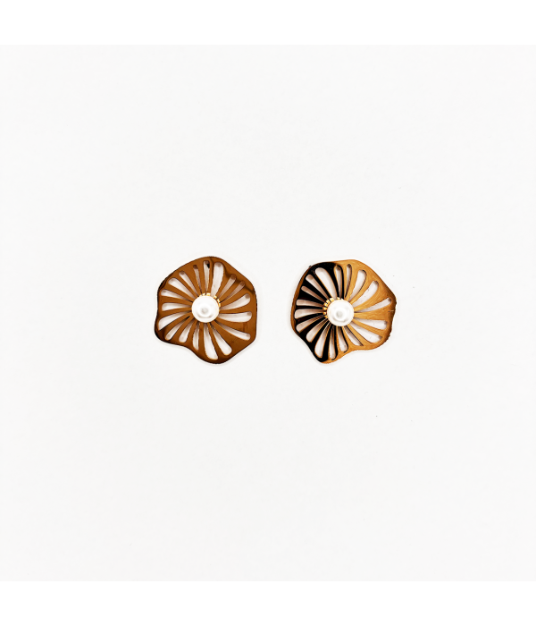 Pendientes Perla Petalo