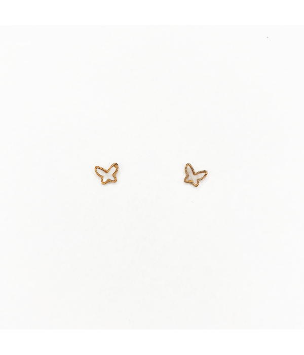 Pendientes Nacar Mariposa
