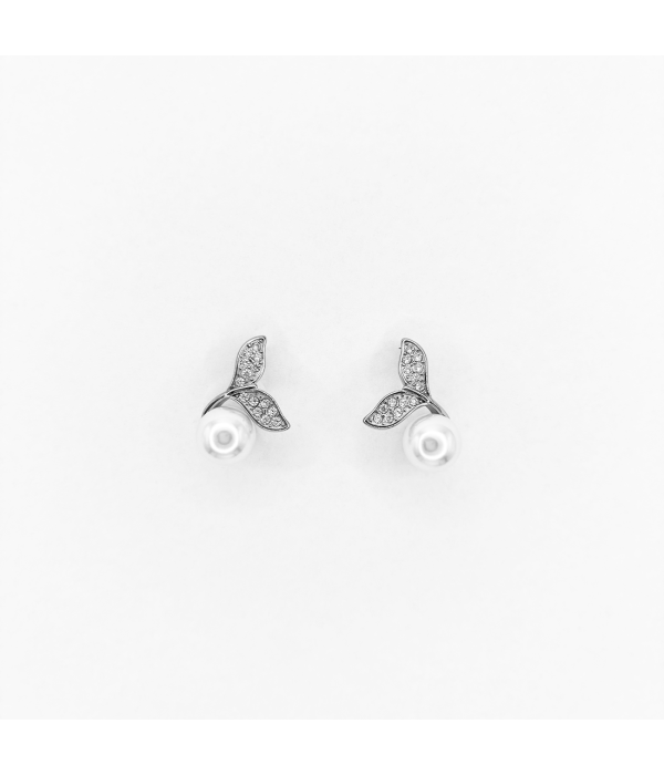 Pendientes Perla Cola Ballena
