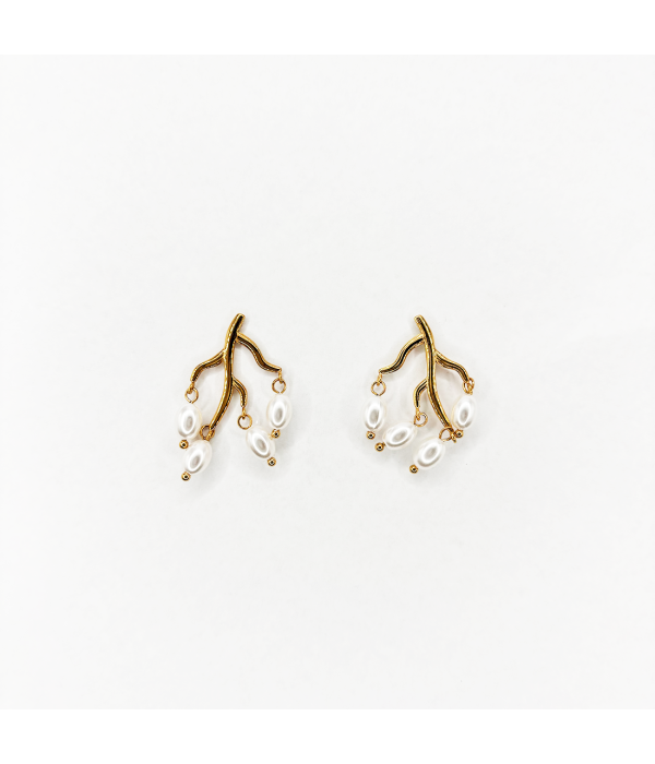 Pendientes Perla Arbol