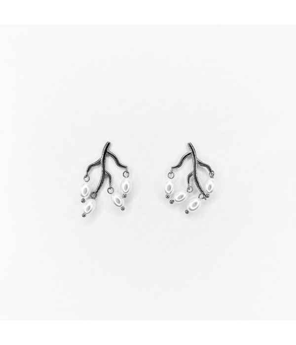 Pendientes Perla Arbol