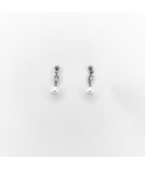 Pendientes Perla Brillo