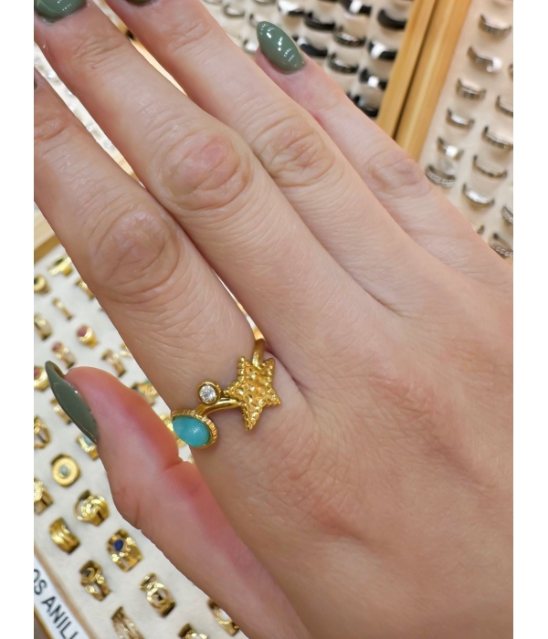 ANILLO PIEDRA Y BRILLO