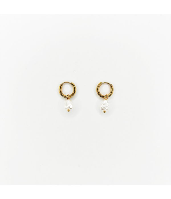 Pendientes Aro Perla