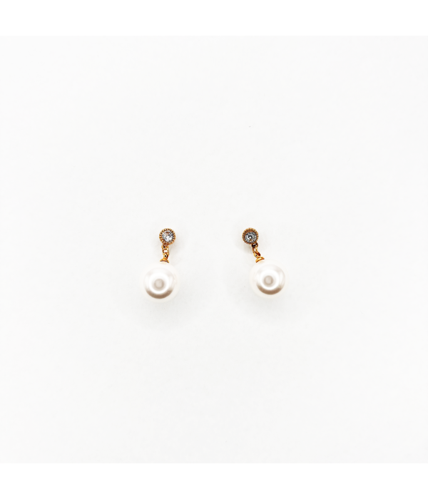 Pendientes Perla Brillo