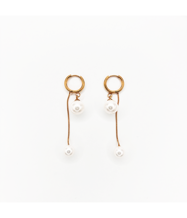 Pendientes Perla Hilo