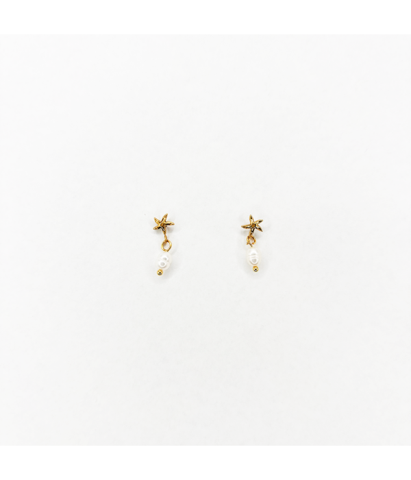 Pendientes Perla Estrella