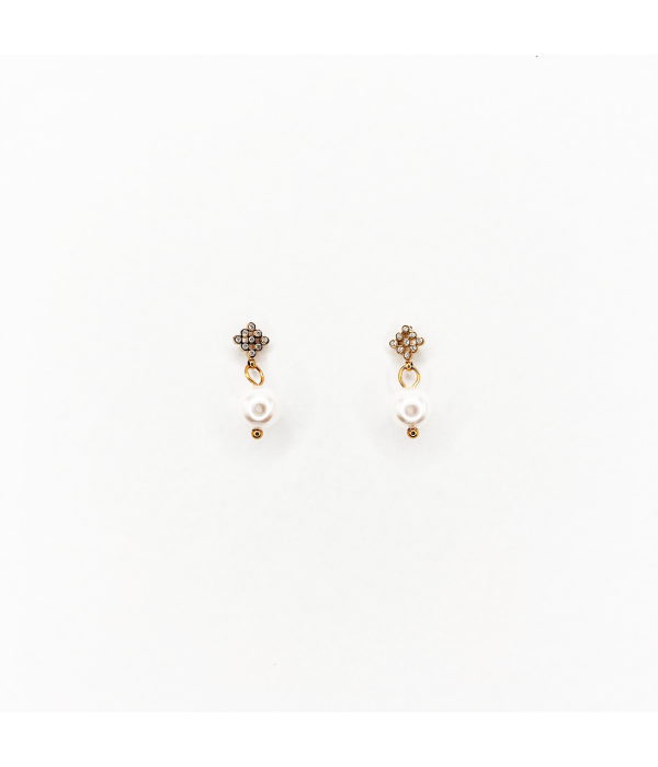 Pendientes Perla Brillo