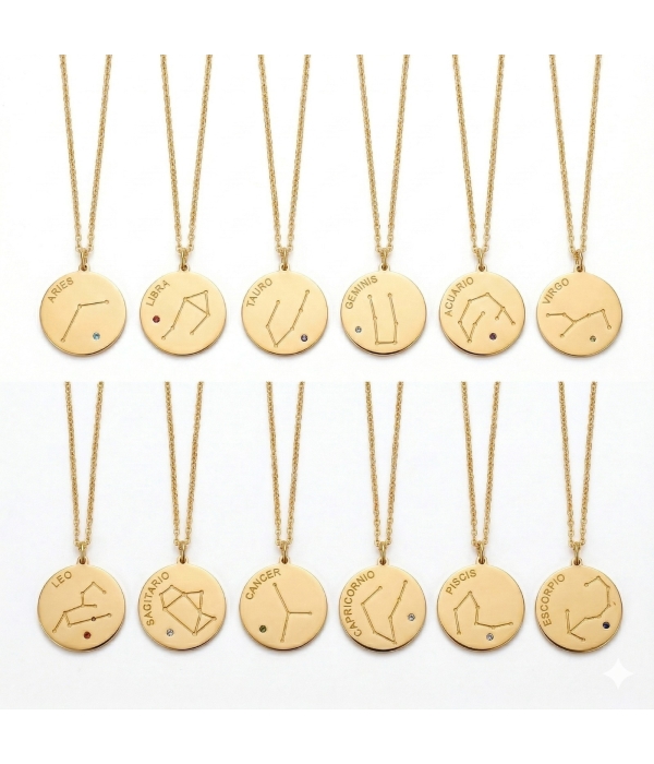 Collar Zodiaco Medalla