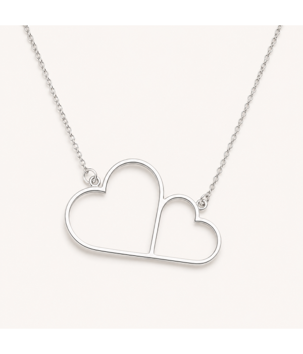 Collar Corazones unidos