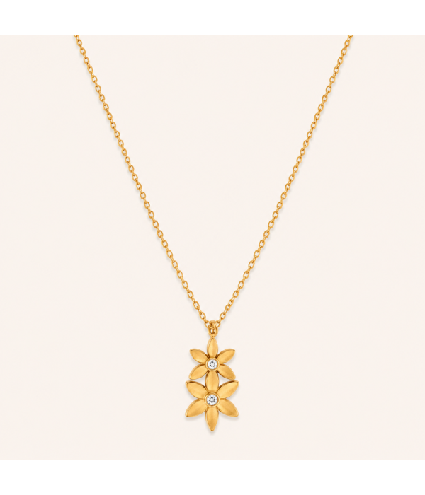 Collar Doble Flor