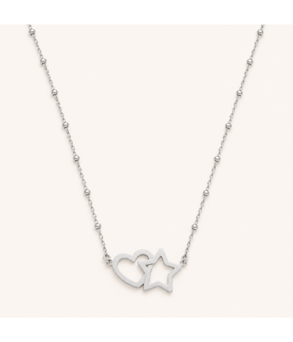 Collar Corazon y Estrella