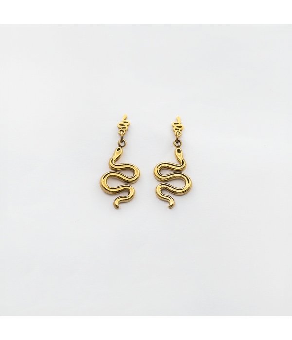 Pendiente Serpiente Doble