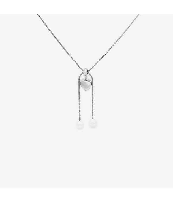 Collar Corazón y Perla
