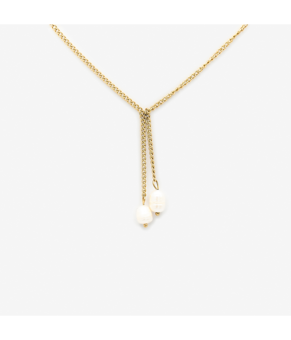 Collar Doble Perla